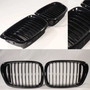 NIEREN GRILL SHADOW HOCHGLANZ SCHWARZ passend für BMW E39 5er M5 LOOK 1995-2004 - Picture 1 of 4