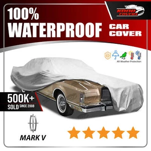 LINCOLN MARK V 1977-1979 CAR COVER - 100% Waterproof 100% Breathable - Picture 1 of 11