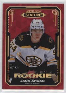 2021 Upper Deck Stature Rookies Red Design Variant /25 Jack Ahcan #133 Rookie RC