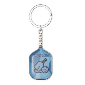 1x Pickleball Racket Keychain Pendant Sports Pickleball Paddle Keyring Key Ring - Picture 1 of 12