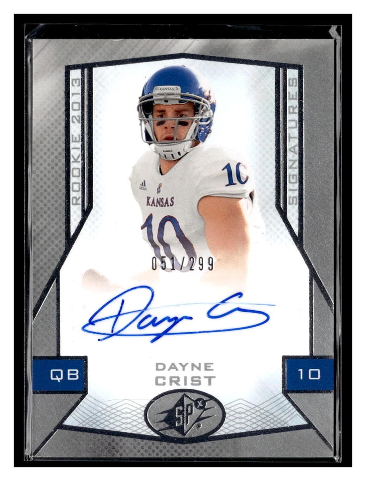 DAYNE CRIST  2013 SPX AUTOGRAPH /299 AUTO - Image 1 of 2