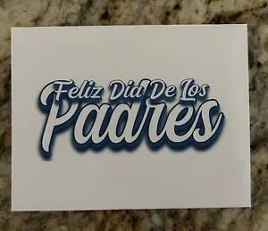 Fathers Day Card Set Of 4 Spanish Greeting Card Blue Letters Handmade - Picture 1 of 2