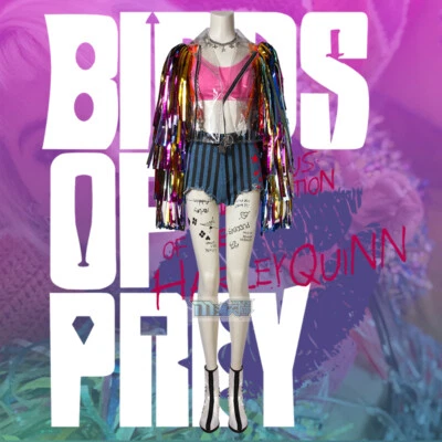 Harley Quinn The Clown's Girl Cospay Halloween Party Costumes Full Set Uniform  - Image 1 of 4