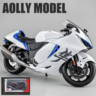 1:9 SUZUKI Hayabusa GSX-1300R Alloy Racing Motorcycle Model Diecast Metal Toy - Image 1 of 4