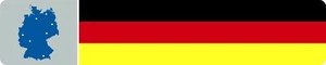 Aufkleber Deutschland mit Europa-Flagge Dimension 20 x 100 mm  Sticker Tattoo Au - Bild 1 von 1