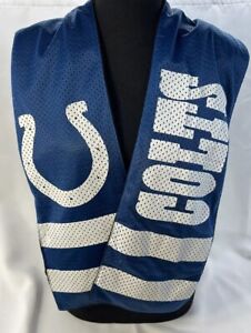 NFL INDIANAPOLIS COLTS FLEECE LINED JERSEY SCARF W/ HIDDEN ZIP POCKET