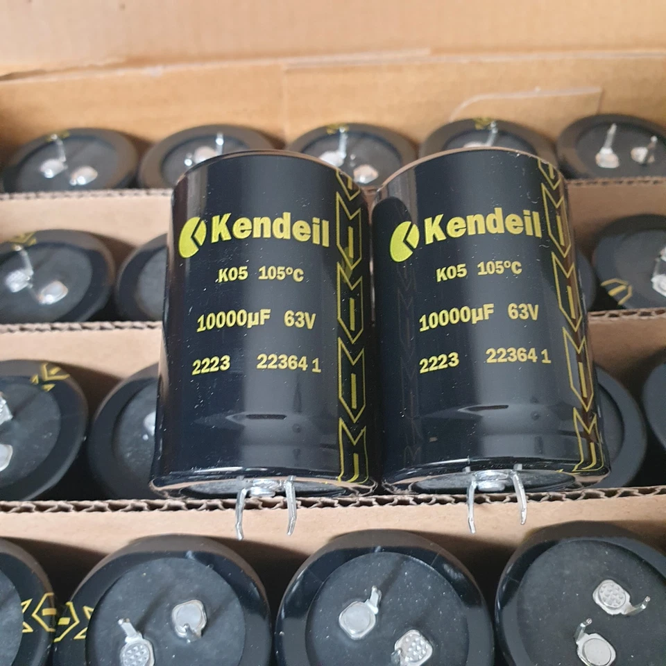 8PCS NEW KENDEIL 10000UF 63V 35x50mm CAPS AUDIO QUAD 405 UPGRADE NAIM AMP ! - Image 1 of 4
