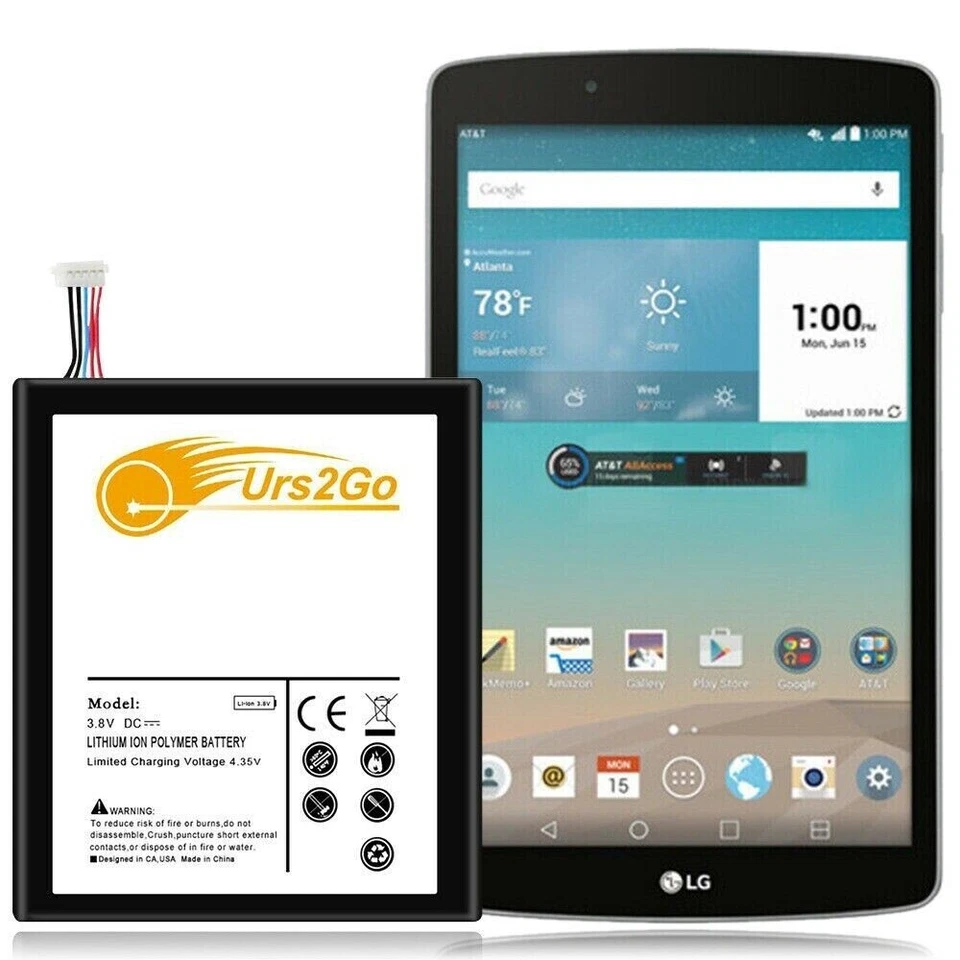 High Capacity 5300mAh BL-T14 Battery for U.S. Cellular LG G Pad F 8.0 UK495 USA Foto 1 de 1