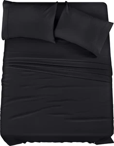 California King Bed Sheets Set - 4 Piece Bedding - Brushed Microfiber - Shrinkag - Picture 1 of 12