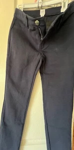 gap streched pants girl size 10 navy - Picture 1 of 3