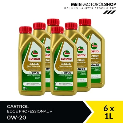Castrol Edge Professional V 0W-20 Volvo VCC RBS0-2AE ACEA C5 6x1 Liter = 6 Liter - Bild 1 von 4