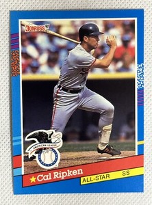 1991 Donruss Cal Ripken Jr. #52 All Star Baseball Card Baltimore Orioles HOF