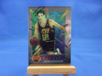 Finest 94-95 John Stockton With Peel Protective Coating Unpeeled - Image 1 of 2