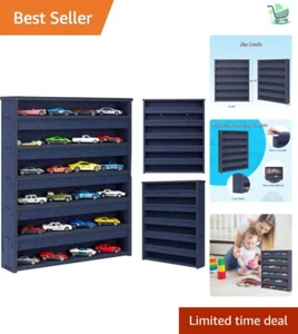 Sleek 6-Shelf Vehicle Display Case - Perfect Storage for Kids' Toy Collectibles - Picture 1 of 9