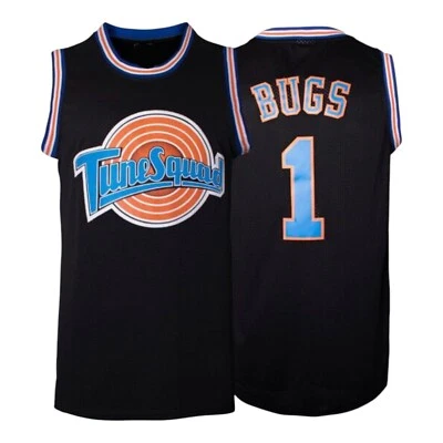 Camiseta deportiva de baloncesto Tune Squad Space Jam Bugs Bunny negra X-grande XL Foto 1 de 4