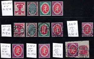 Deutsches Reich 107-110a,b,c Nationalversammlung 1919, 12 Werte postfr. u. gest. - Bild 1 von 1