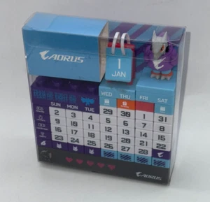 AORUS CHIBI Perpetual Brick Calendar - RARE Gamer PROMO - AUSSIE STOCK - Afbeelding 1 van 1