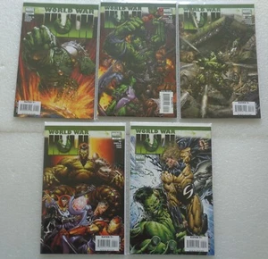 MARVEL COMICS 2007 2008 WORLD WAR HULK 1-5 COMPLETE COMIC BOOK LOT HIGH GRADE - Picture 1 of 6