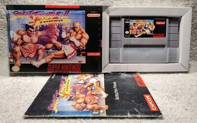 Street Fighter II: Turbo - (SNES, 1993) *VGC w/ Manual* Cleaned & Tested* READ! - Image 1 of 4