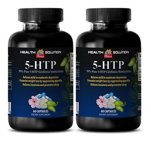 5-HTP 100 mg - 99% PURO 5-HTP - Extracto antiestrés - Píldoras potenciadoras de energía - 2B - Imagen 1 de 8