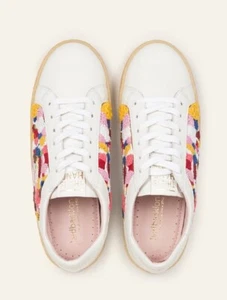 Laidback London Crewe Sneaker - White Leather - Multi  - Picture 1 of 5