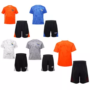 Kids Boys Outfits Soccer Tracksuits Exercise Activewear Comfortable Clothes Set - Picture 1 of 37