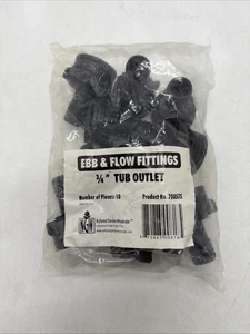 Hydro Flow Ebb & Flow Tub Outlet Fitting 3/4" (19mm) Bag of 10 - Picture 1 of 6