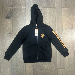 Neu Timberland Hoodie KIds Small Full Zip-- gefüttert-- Kapuzen Sweatshirt Jacke - Bild 1 von 9