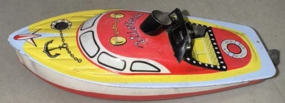 Schylling Victoria Steam Powered Engine Toy  Boat Tin - Image 1 of 4