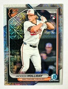 2024 Bowman Chrome Jackson Holliday MOJO Refractor RC #26 Orioles Rookie! - Picture 1 of 3