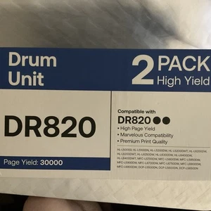 DR-820 Pack de 2 Batterie Compatible Remplacement pour Brother DR820, Livraison Gratuite - Photo 1/2