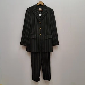 Vintage Betty Barclay Two Piece Pinstripe Suit UK 12 / EUR 38 Wool Blend - Picture 1 of 10