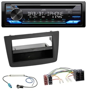 JVC Bluetooth MP3 USB DAB CD Autoradio für Alfa Romeo Mito 955 08-14 ISO schwarz - Bild 1 von 9