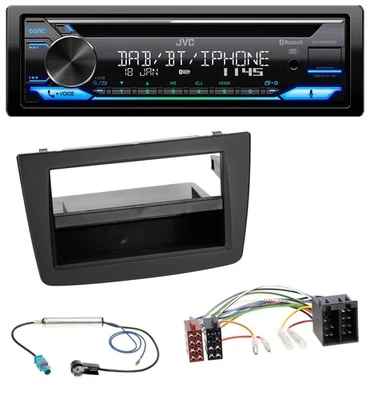 JVC Bluetooth MP3 USB DAB CD Autoradio für Alfa Romeo Mito 955 08-14 ISO schwarz - Bild 1 von 4