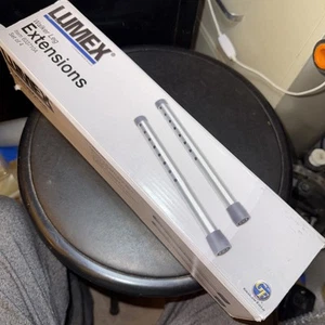LUMEX Walker Leg Extensions Set Of 2 # 603710A 4” Extension For Tall NEW SEALED - Picture 1 of 7