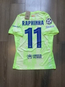 FC BARCELONA 24/25 THIRD JERSEY #11 Raphinha - CHAMPIONS LEAGUE PLAYER VERSION - Picture 1 of 7
