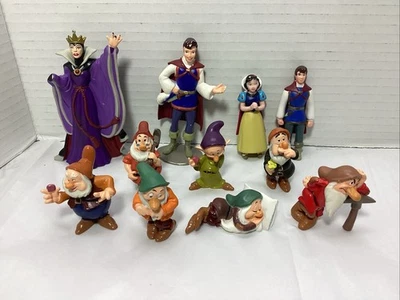 复古 199O 华特迪士尼白雪公主和七个小矮人人偶套装 — 第 1/4 张图片