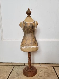 Vintage Mini Mannequin Dress Form Doll Clothes Jewelry Stand Display Decor - Picture 1 of 18
