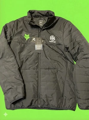 Jaqueta Masculina Fox Racing Kawasaki Howell Puffer - Média - Verde Equipe/Preta - Imagem 1 de 4