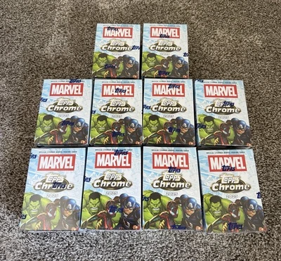 2025 Topps Marvel Comics Chrome Value Box x10 - Factory SEALED - Image 1 of 4
