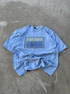 Vintage Player 69 Shirt Mens 2XL Blue Graphic Tee playersixtynine Y2K 2000s - Picture 1 of 9