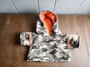 Build a Bear Workshop camouflage Hoodie BAB Orange Pullover 3+ - Picture 1 of 7