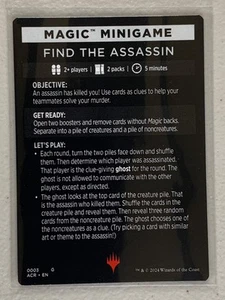 Magic Minigame: Find the Assassin - ACR G 0003 Mini Game - Magic Universes Beyon - Foto 1 di 2