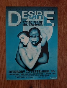 Desire The Payback 1994 - Rocket Club London - Rave Music Flyer A5 - Picture 1 of 4
