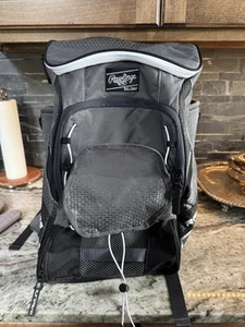 Rawlings The Mark Of A Pro Baseball Backpack Black And Gray - Picture 1 of 4