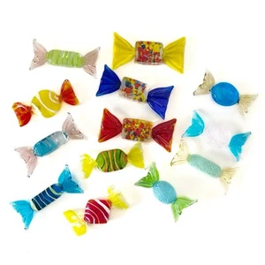 Glass Candy Bon Bons Sweets - Murano Style Art Glass x 13. Hand Blown. VGC. - Picture 1 of 5