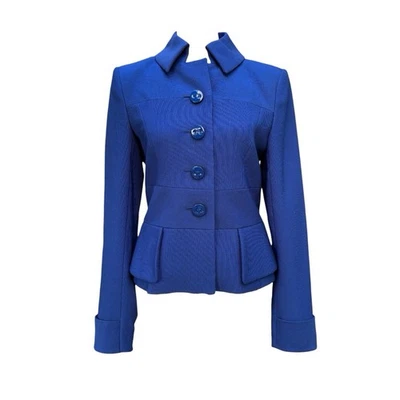 Blazer vintage Escada azul real para mujer 34 | (talla 2/XS) Foto 1 de 4
