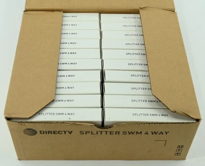 Box of (20) DirecTV 2-2150 MHz SWM Approved 4-Way SMW Splitter - MSPLIT4R1-01 - Image 1 of 2