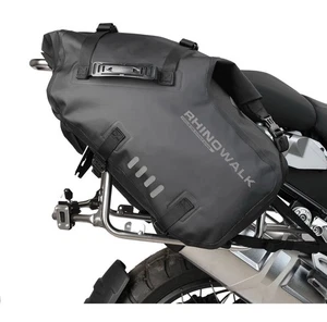 Rhinowalk Motorcycle 48L Double Side Saddle Bag Waterproof Universal Pannier Bag - Foto 1 di 15
