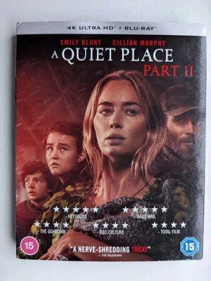 A Quiet Place Part II (4K UHD + Blu-ray, 2021, 2-Disc Set) with slipcover - Image 1 of 3